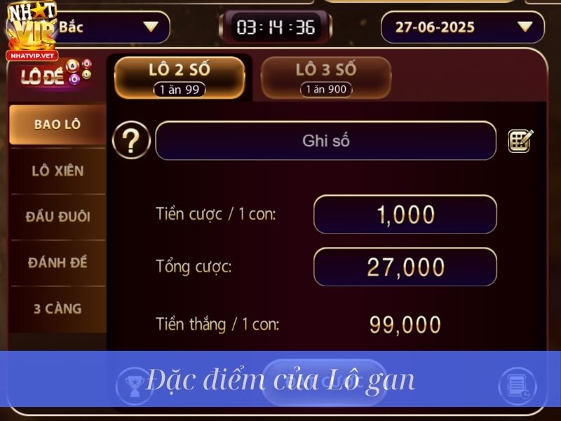 Đặc điểm của lô gan