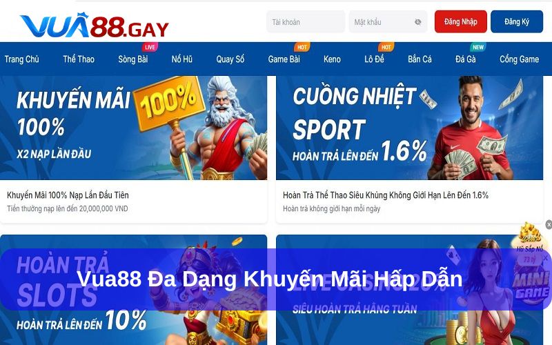 Khuyến mãi và chương trình ưu đãi Vua88